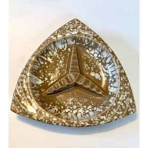 MCM atomic Eames Era drip glaze ashtray Decor spaceship retro Original vintage